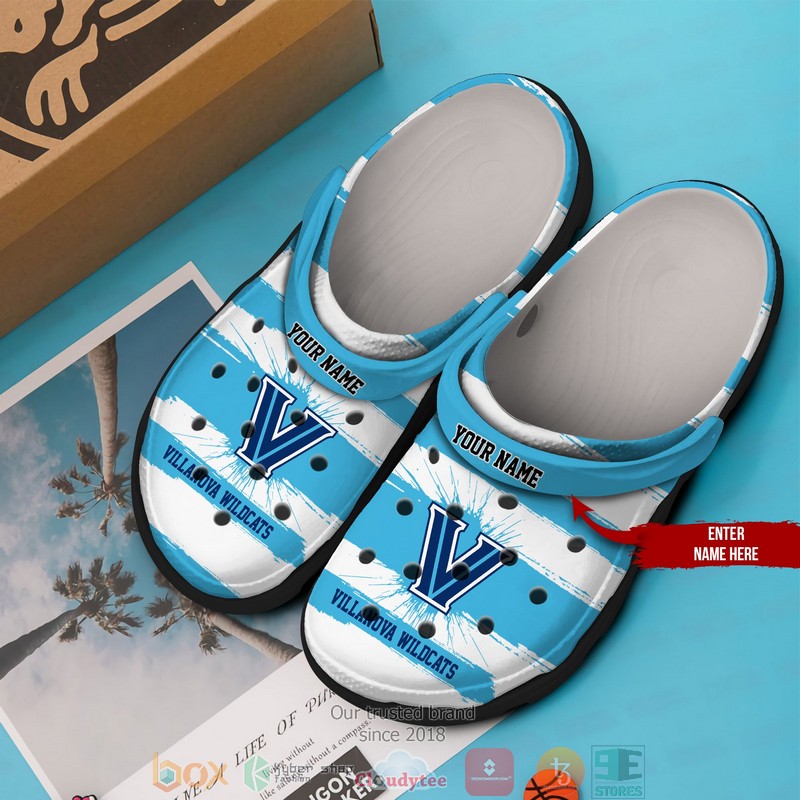 Personalized NCAA Villanova Wildcats Blue Crocs Crocband Clog 2 Personalized NCAA Villanova Wildcats Blue Crocs Crocband Clog 1