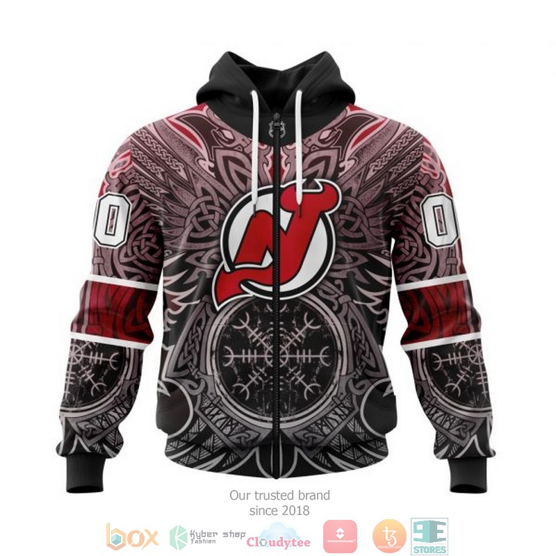 NEW Personalized New Jersey Devils NHL Norse Viking Symbols custom 3D hoodie, shirt 2 Personalized New Jersey Devils NHL Norse Viking Symbols custom 3D shirt hoodie 1