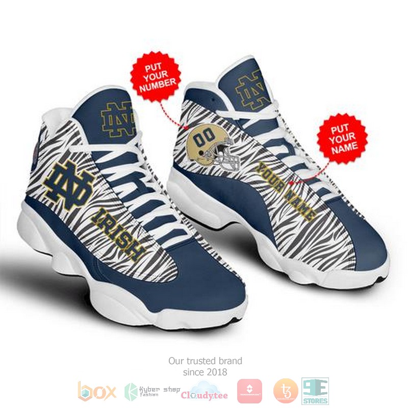 Personalized Notre Dame Fighting Irish Ncaa Football Team Custom Air Jordan 13 Shoes