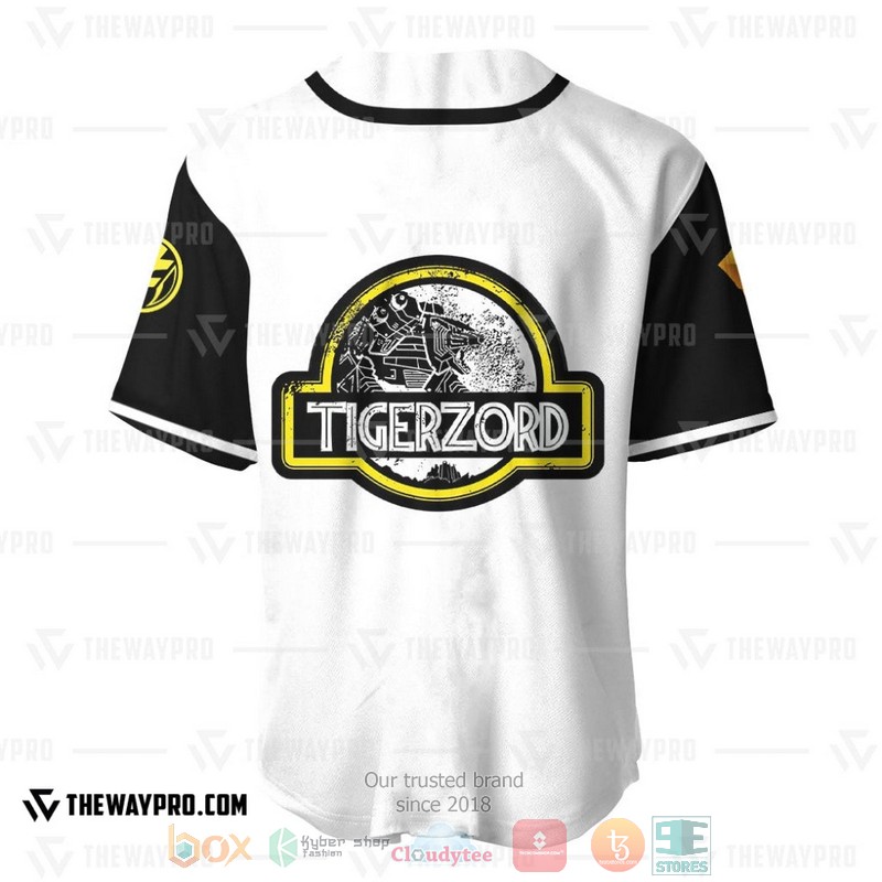 HOT Personalized Power Rangers Mighty Morphin Tigerzord Custom Baseball Shirt 3 Personalized Power Rangers Mighty Morphin Tigerzord Custom Baseball Jersey 1 2