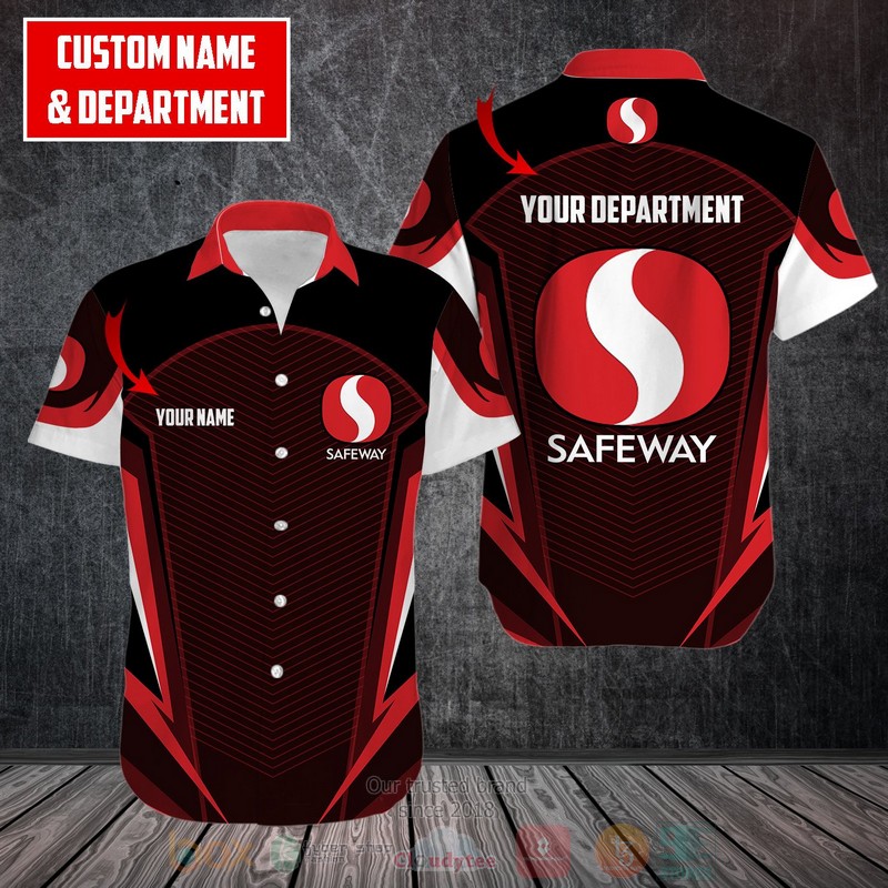 NEW Personalized Safeway red black custom Hawaii Shirt 1 Personalized Safeway red black custom Hawaiian shirt