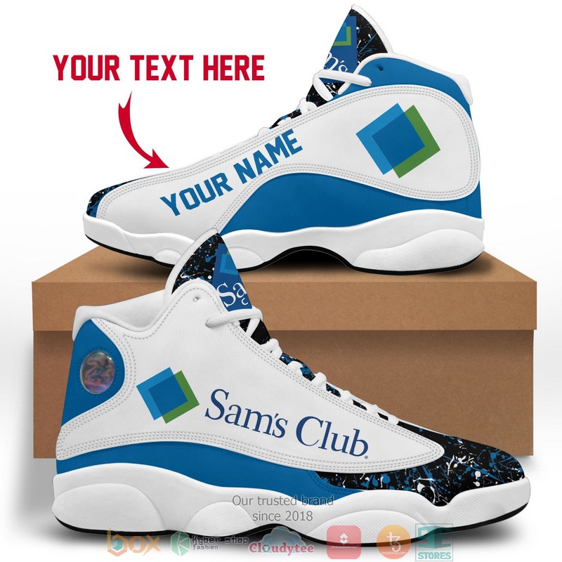 Personalized Sam's Club Air Jordan 13 Sneaker Shoes 3 Personalized Sams Club Color Plash Air Jordan 13 Sneaker Shoes