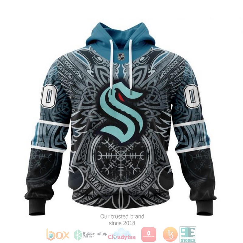 NEW Personalized Seattle Kraken NHL Norse Viking Symbols custom 3D hoodie, shirt 18 Personalized Seattle Kraken NHL Norse Viking Symbols custom 3D shirt hoodie