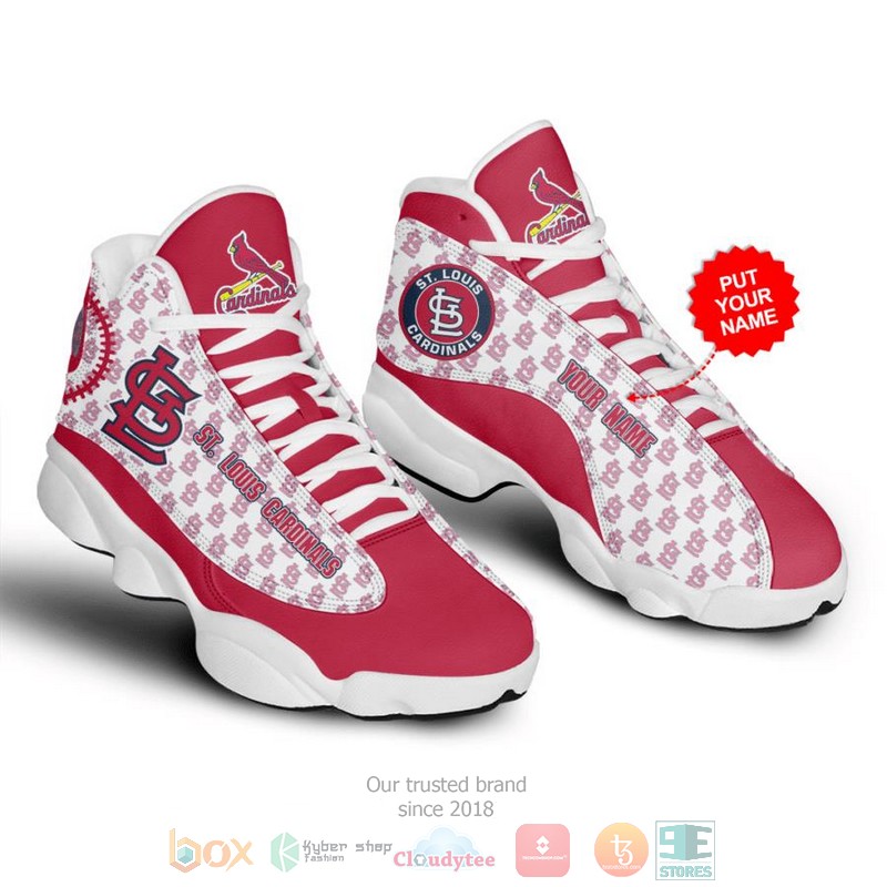 NEW Personalized St Louis Cardinals MLB Baseball custom Air Jordan 13 shoes sneakers 2 Personalized St Louis Cardinals MLB Baseball custom Air Jordan 13 shoes