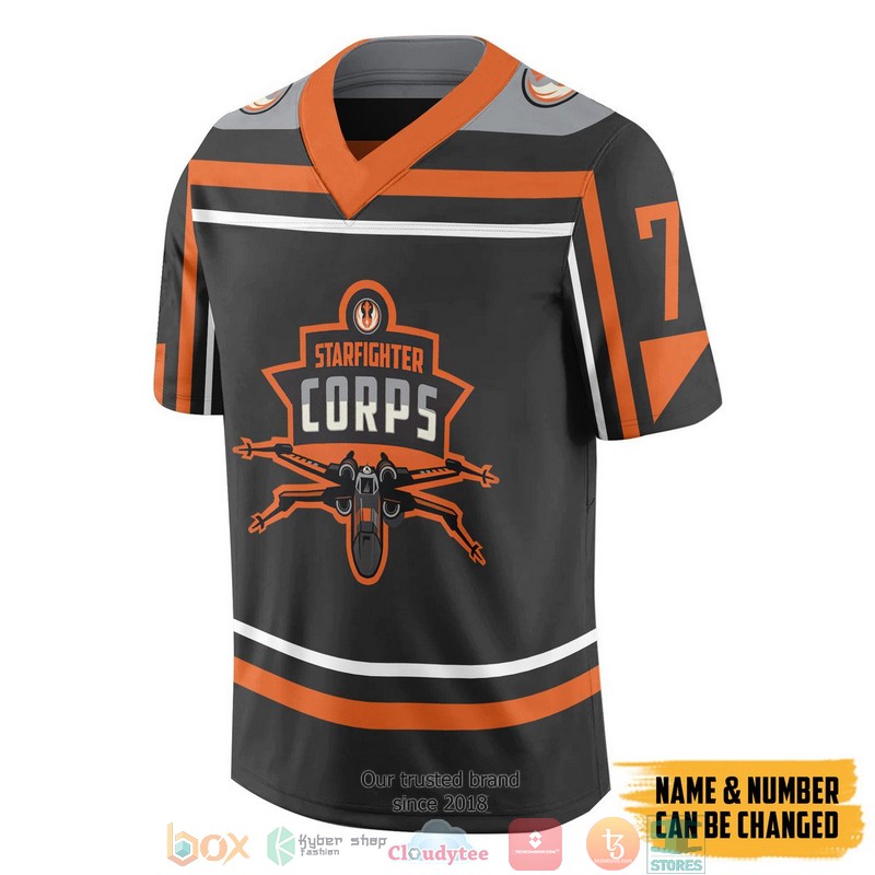 NEW Personalized Star Wars Starfighter Corps Custom Football jersey shirt 1 Personalized Star Wars Starfighter Corps Custom Football Jersey