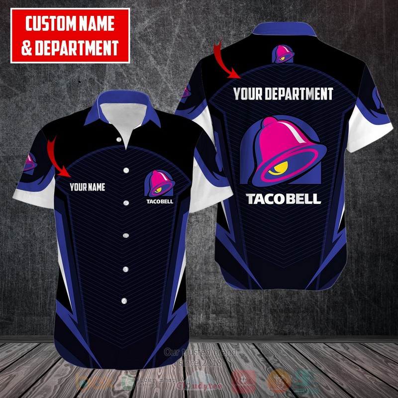 NEW Personalized Taco Bell purple black custom Hawaii Shirt 2 Personalized Taco Bell purple black custom Hawaiian shirt