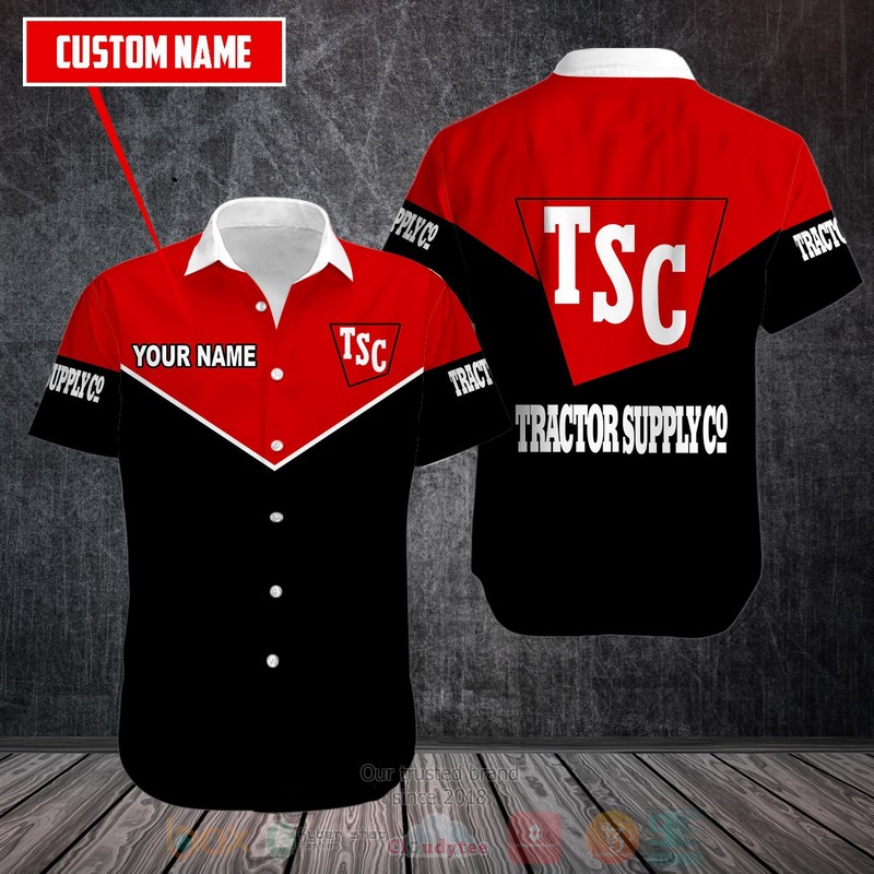 NEW Personalized Tractor Supply Co black red custom Hawaii Shirt 3 Personalized Tractor Supply Co black red custom Hawaiian shirt