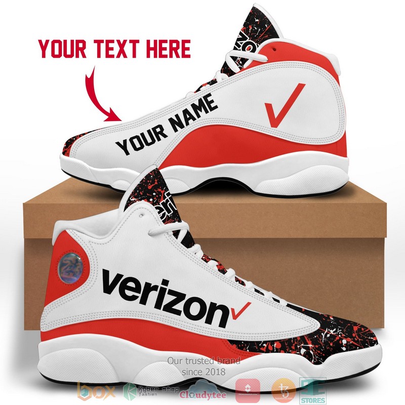 Personalized Verizon Air Jordan 13 Sneaker Shoes 2 Personalized Verizon Color Plash Air Jordan 13 Sneaker Shoes