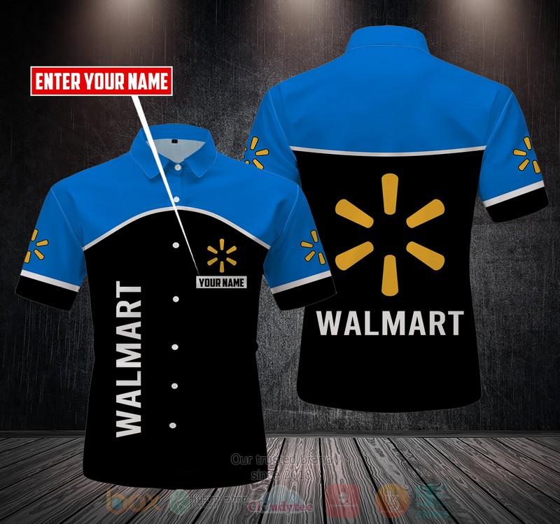 NEW Personalized Walmart blue black custom Hawaii Shirt 1 Personalized Walmart blue black custom Hawaiian shirt