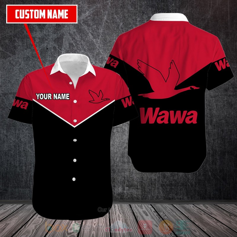NEW Personalized Wawa black red custom Hawaii Shirt 2 Personalized Wawa black red custom Hawaiian shirt