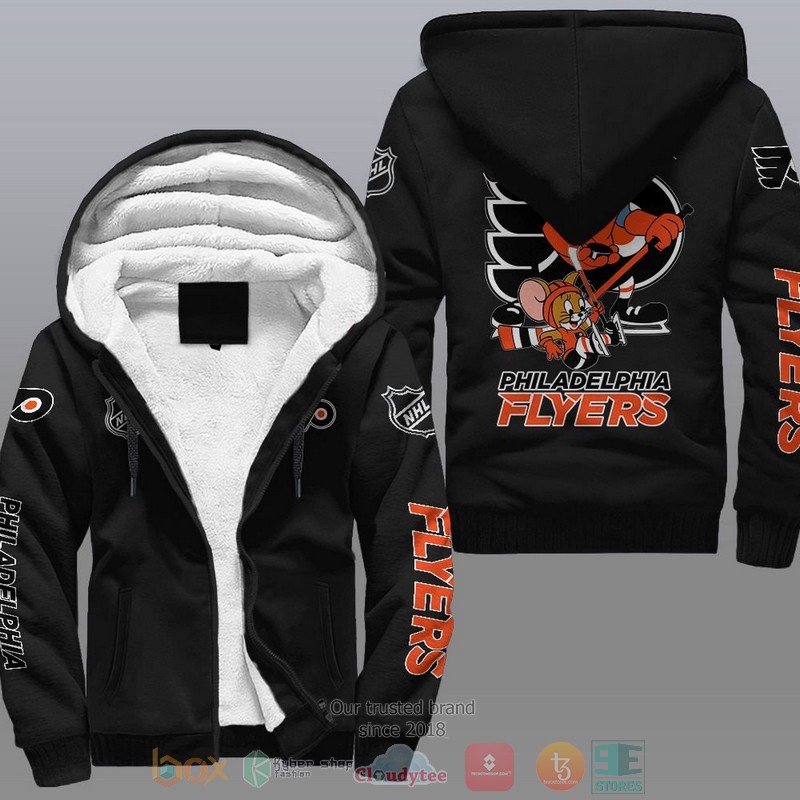 Philadelphia Flyers NHL Tom And Jerry Fleece Hoodie