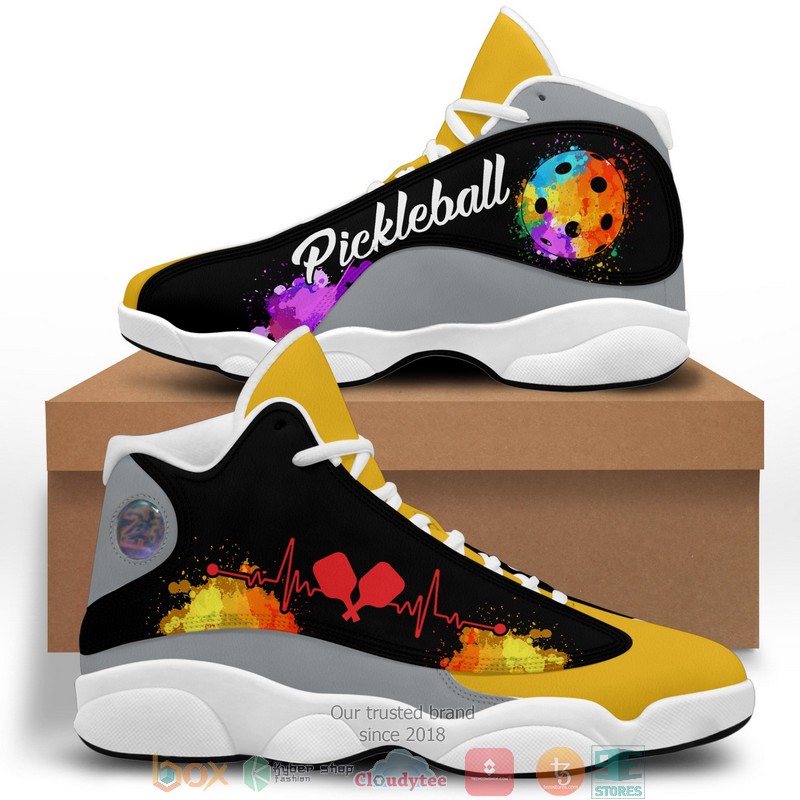 Pickleball Heartbeat Watercolor Air Jordan 13 Sneaker Shoes 3 Pickleball Heartbeat Watercolor Air Jordan 13 Sneaker Shoes