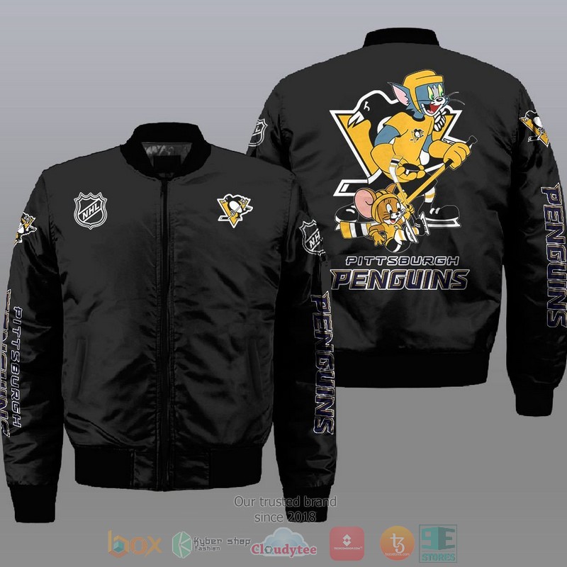 Pittsburgh Penguins NHL Tom And Jerry Bomber Jacket