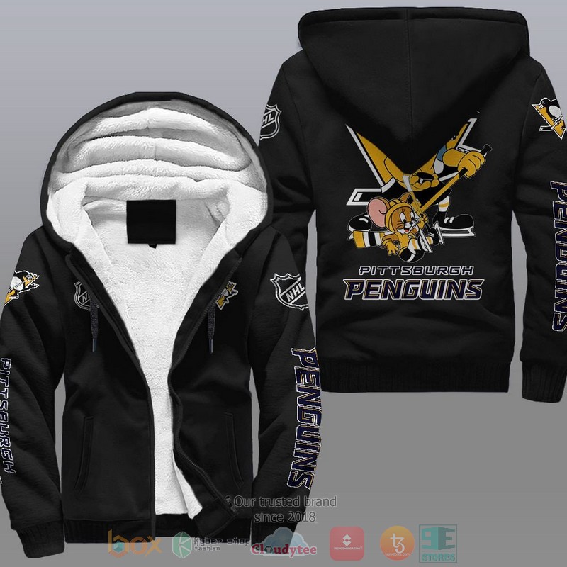 Pittsburgh Penguins NHL Tom And Jerry Fleece Hoodie