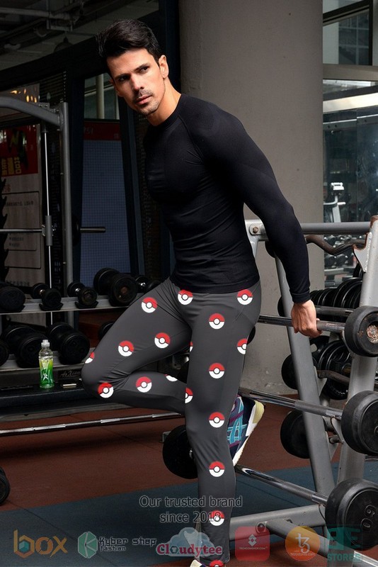 NEW Poke Unisex Leggings Tights 10 Poke Unisex Leggings 1 2 3 4 5 6 7 8 9