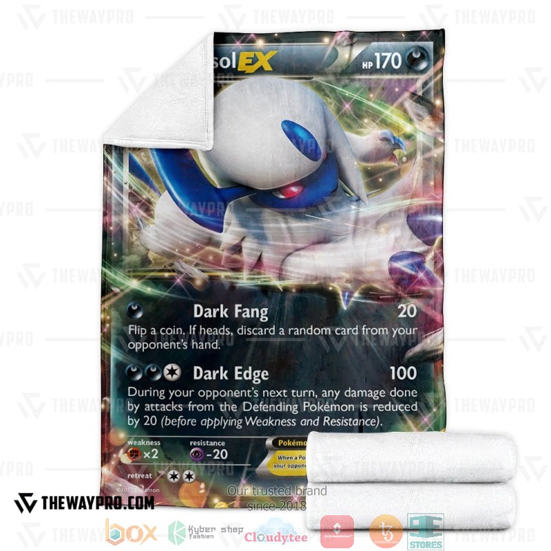 Pokemon Absol-EX XY Promos Soft Blanket 4 Pokemon Absol EX XY Promos Soft Blanket 1 2 3