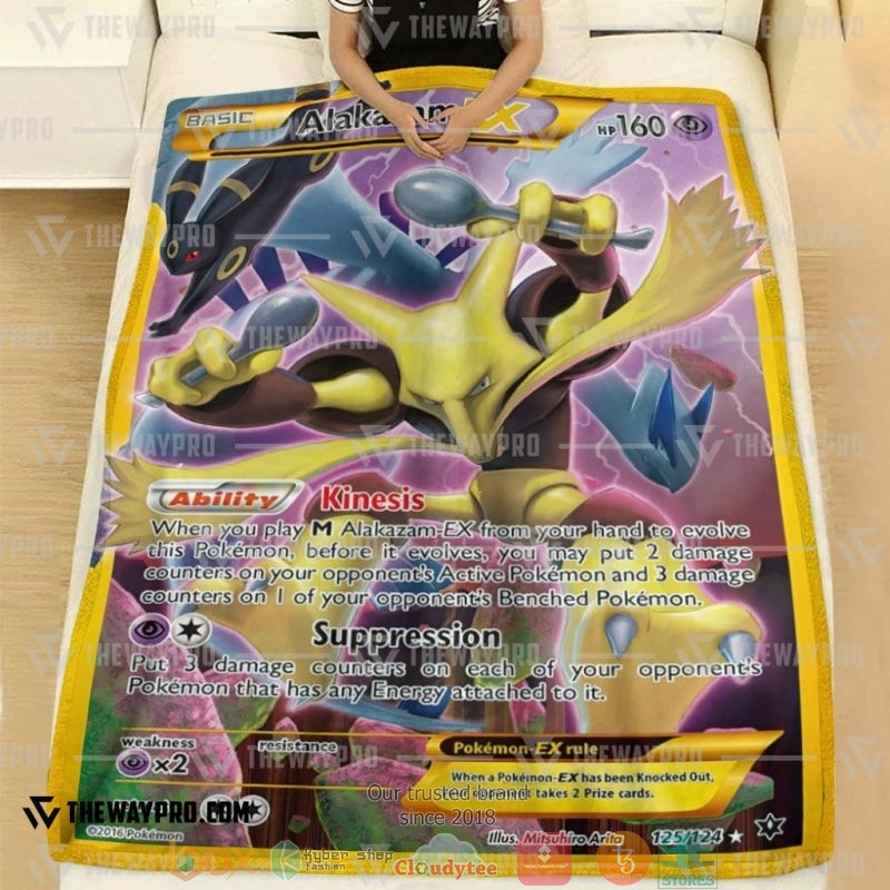 Pokemon Alakazam EX Soft Blanket 1
