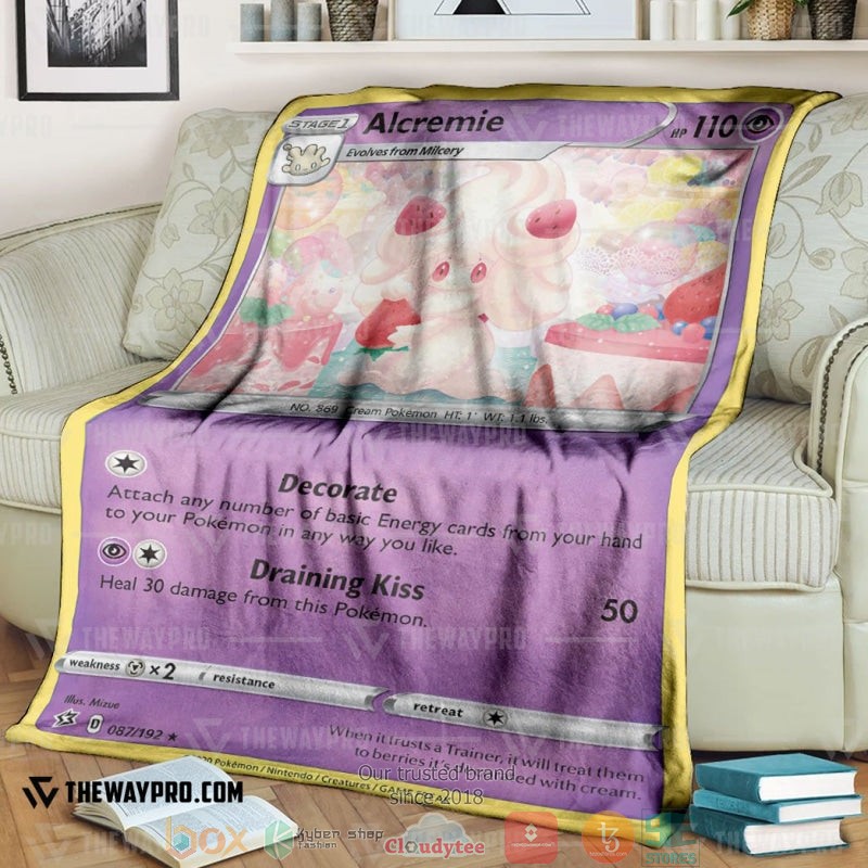 Pokemon Alcremie Rebel Clash Soft Blanket