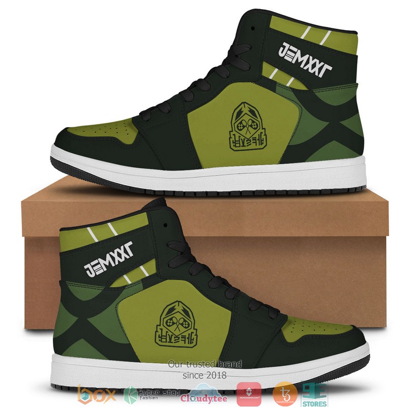 Pokemon Bug Type Air Jordan High Top Sneaker