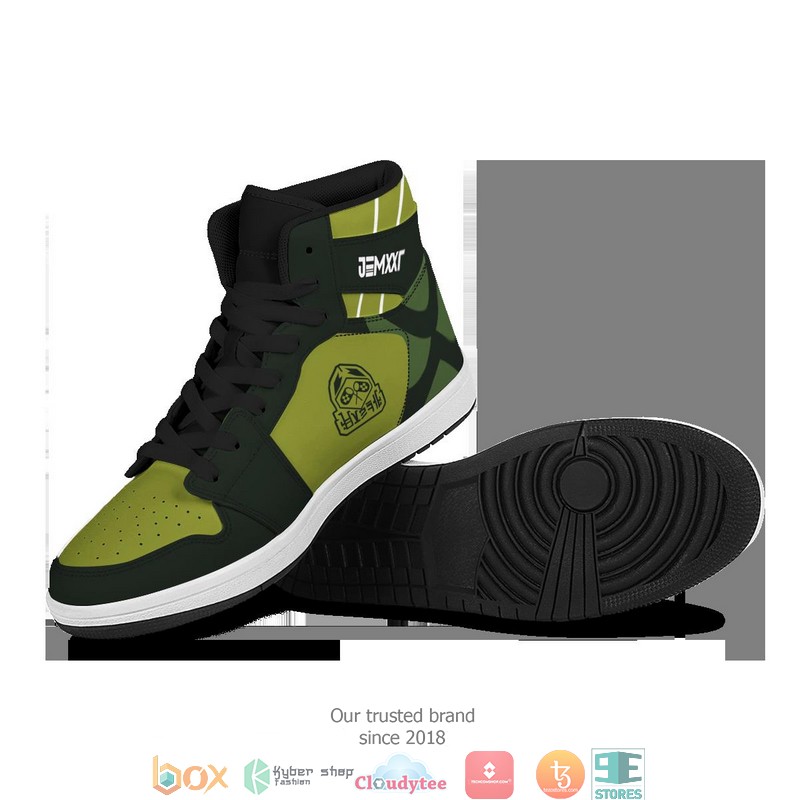 Pokemon Bug Type Air Jordan High Top Sneaker 1 2 3 4