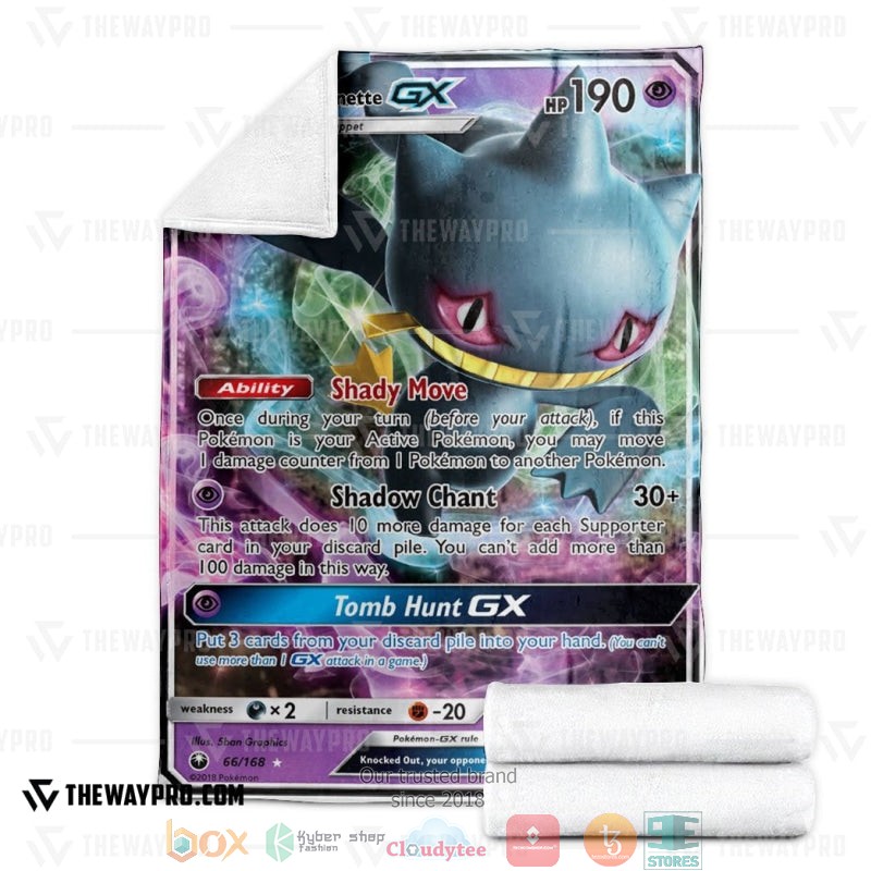 Pokemon Faith's Banette Soft Blanket 3 Pokemon Faiths Banette Soft Blanket 1 2