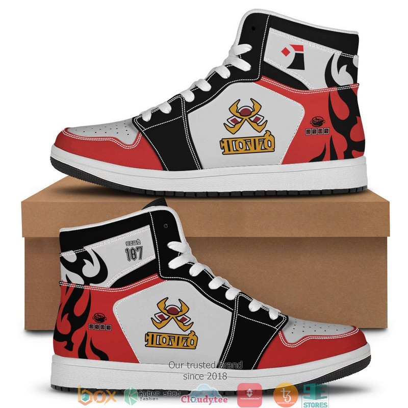 Pokemon Fire Uniform Air Jordan High Top Sneaker