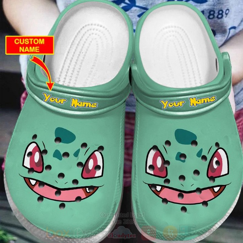 Pokemon Fushigidane Custom Name Custom Name Crocband Crocs Clog Shoes