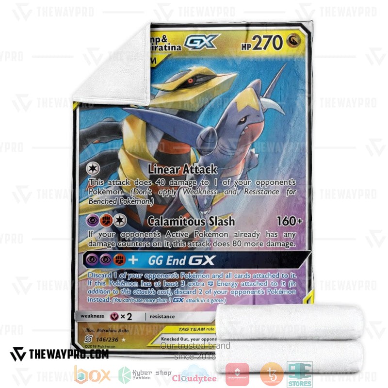 Pokemon Garchomp and Giratina GX Unified Minds Soft Blanket 4 Pokemon Garchomp and Giratina GX Unified Minds Soft Blanket 1 2 3
