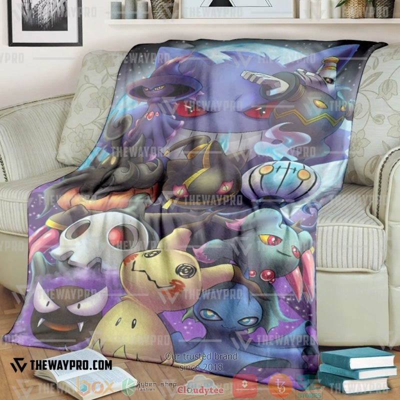Pokemon Ghosting Soft Blanket