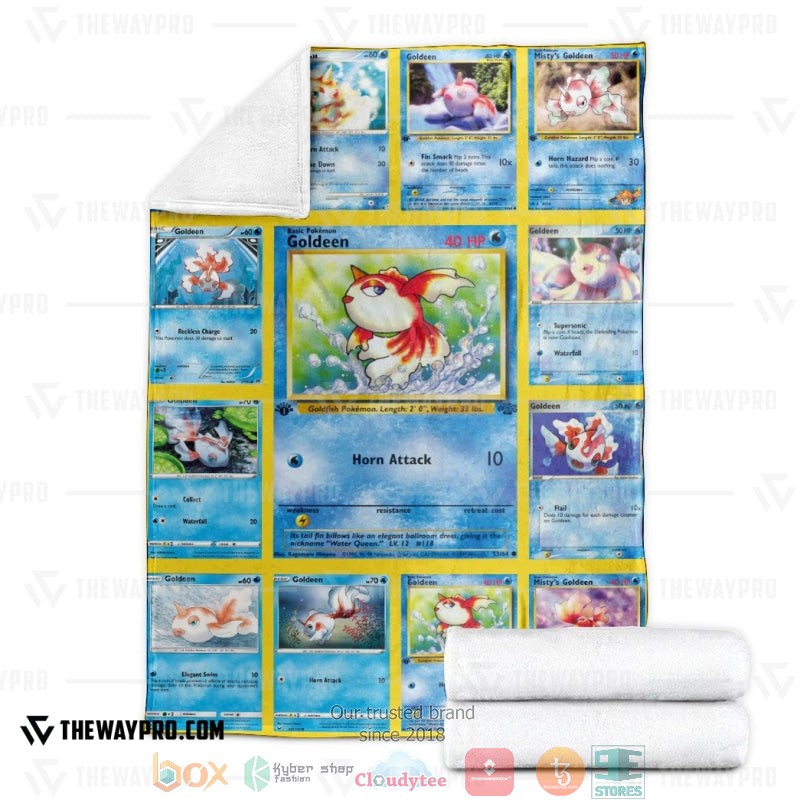 Pokemon Goldeen Soft Blanket 4 Pokemon Goldeen Soft Blanket 1 2 3