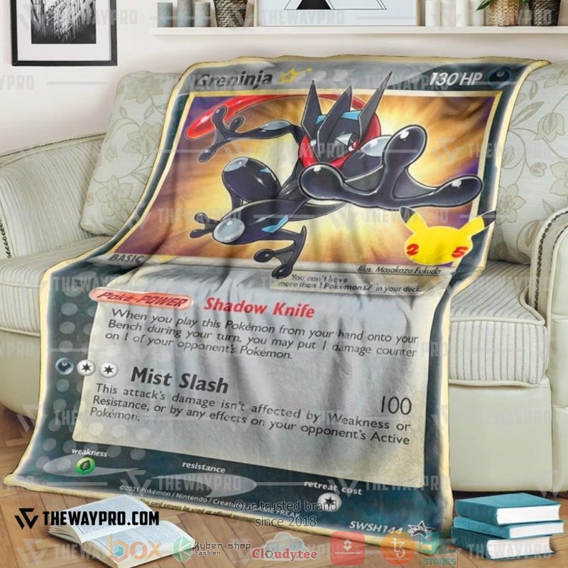 Pokemon Greninja Star Soft Blanket