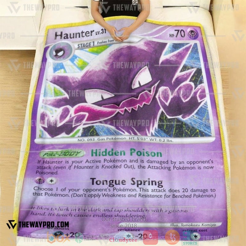 Pokemon Haunter Soft Blanket 2 Pokemon Haunter Soft Blanket 1