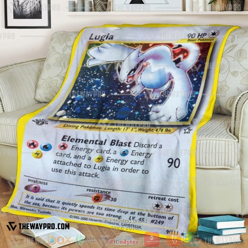 Pokemon Lugia Soft Blanket