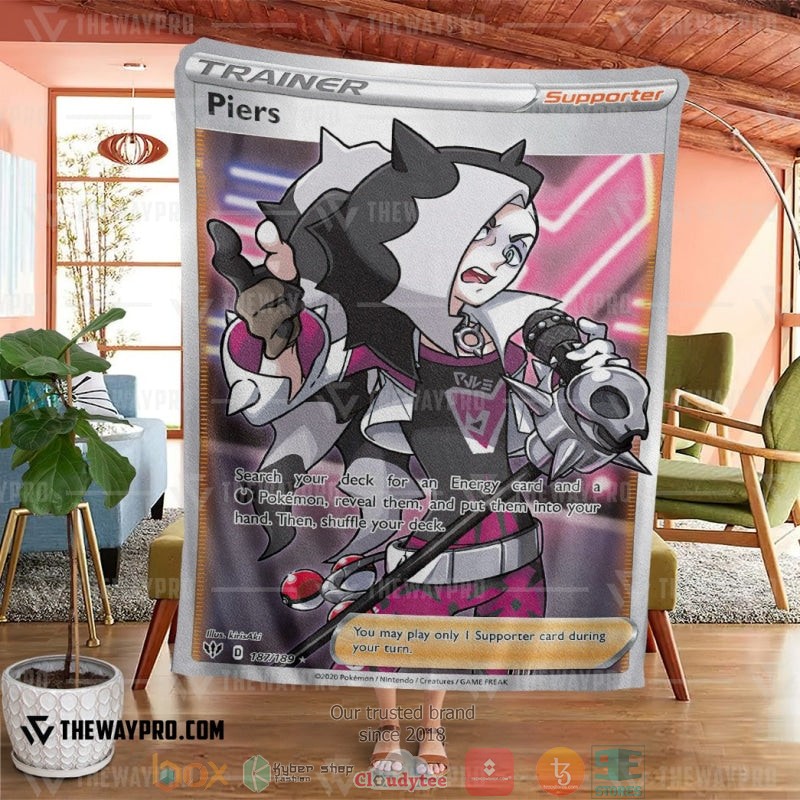 Pokemon Piers Darkness Ablaze Soft Blanket 1