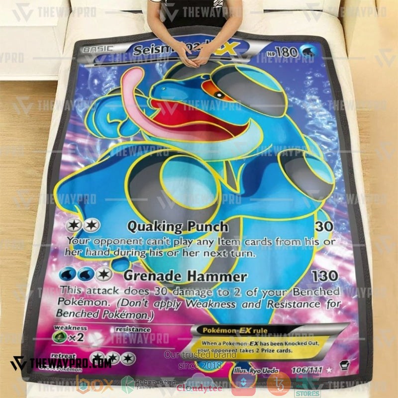 Pokemon Seismitoad EX Soft Blanket 1