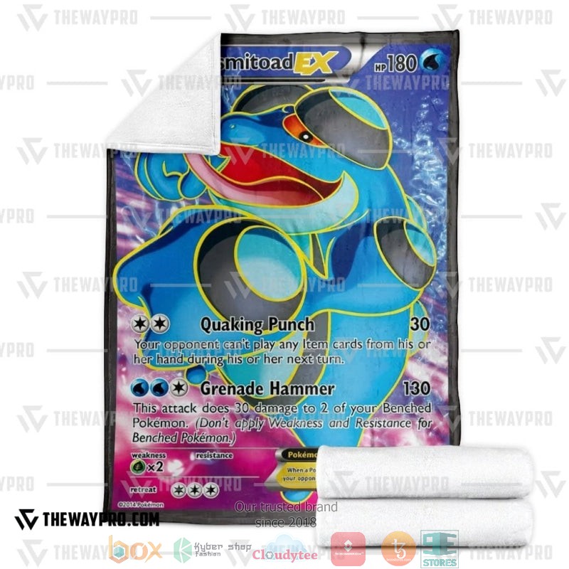 Pokemon Seismitoad EX Soft Blanket 3 Pokemon Seismitoad EX Soft Blanket 1 2