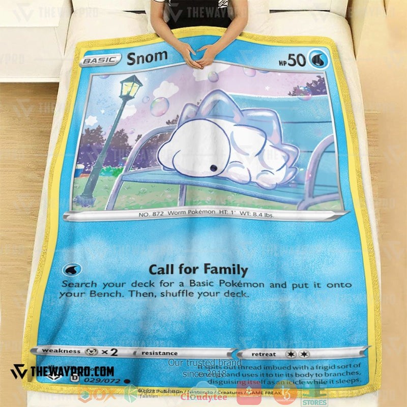 Pokemon Snom Shining Fates Soft Blanket 3 Pokemon Snom Shining Fates Soft Blanket 1 2