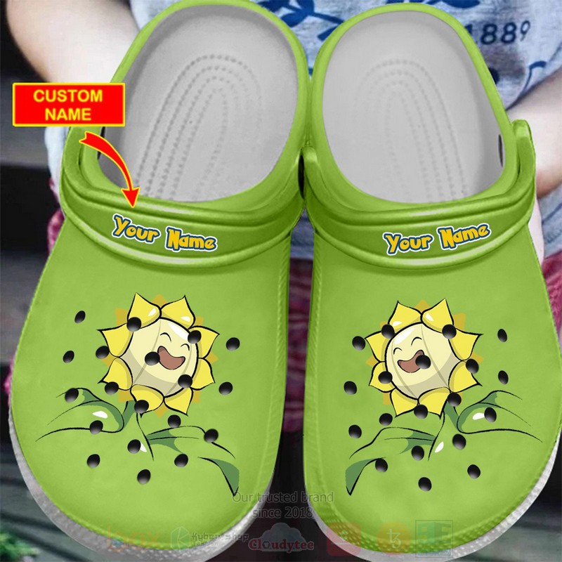 Pokemon Sunflora Custom Name Crocband Crocs Clog Shoes