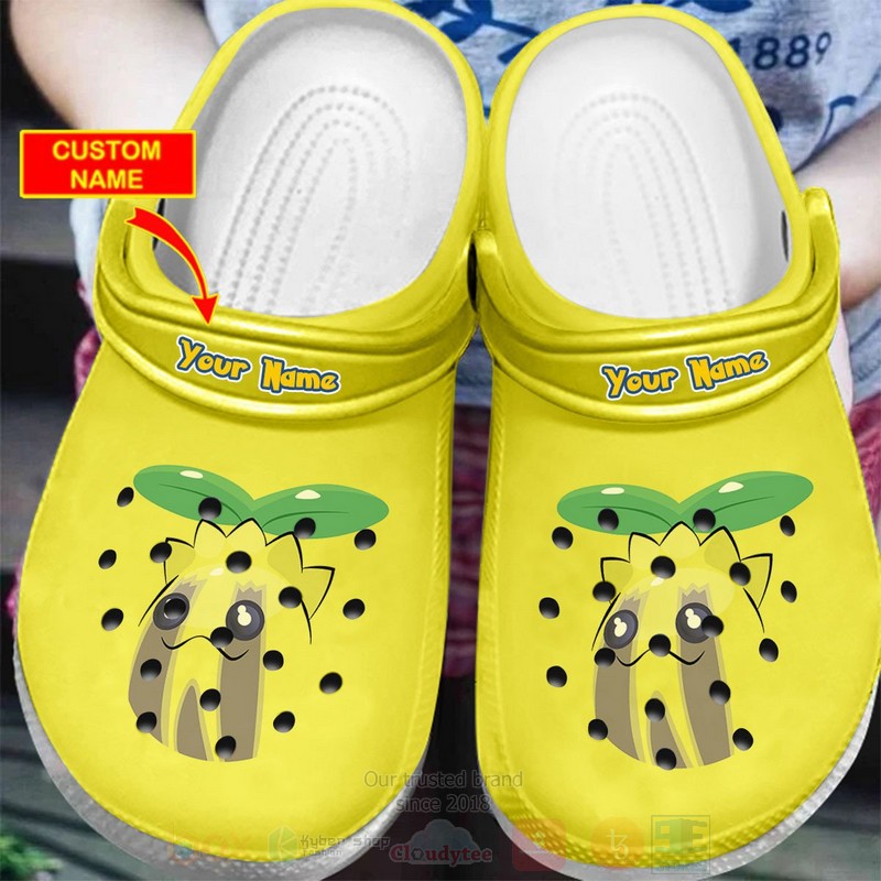 Pokemon Sunkern Custom Name Crocband Crocs Clog Shoes