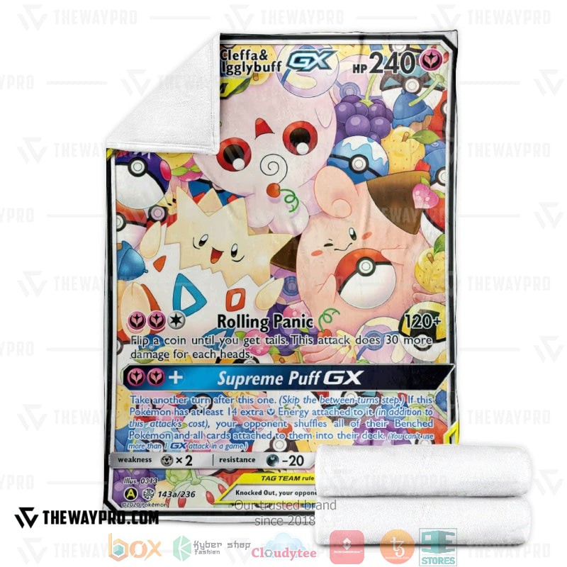 Pokemon Togepi and Cleffa and Igglybuff-GX Cosmic Eclipse Rolling panic Soft Blanket 3 Pokemon Togepi and Cleffa and Igglybuff GX Cosmic Eclipse Rolling panic Soft Blanket 1 2