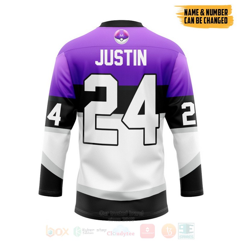 Pokemon Trainers Master Ball Personalized Hockey Jersey 1