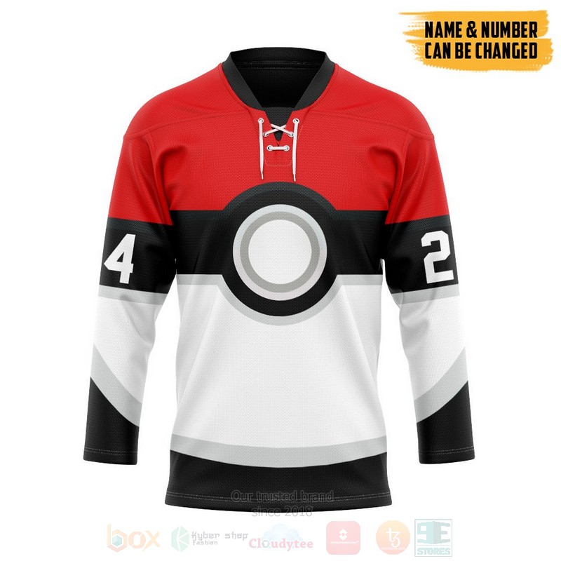 Pokemon Trainers Personalized Hockey Jersey