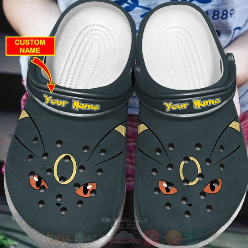 Pokemon Umbreon Custom Name Crocband Crocs Clog Shoes