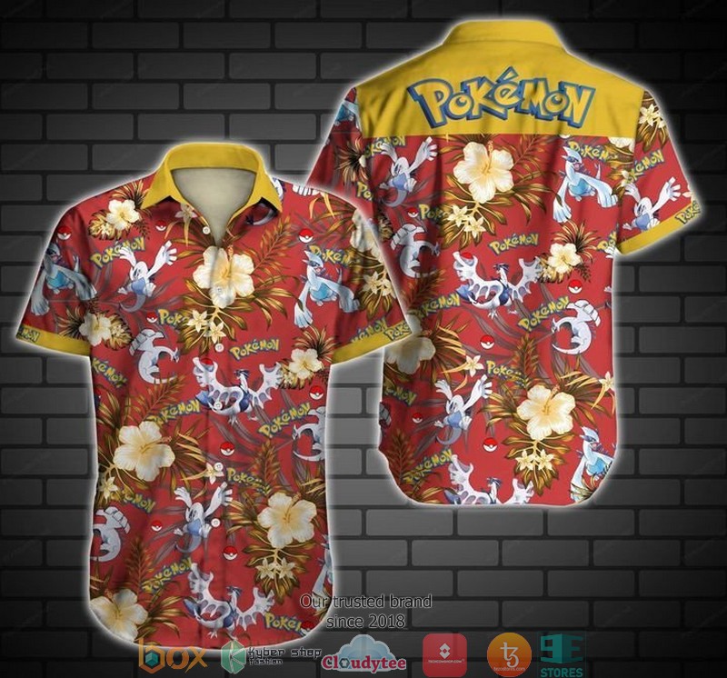 Pokemon V Short Sleeve Hawaiian Shirt