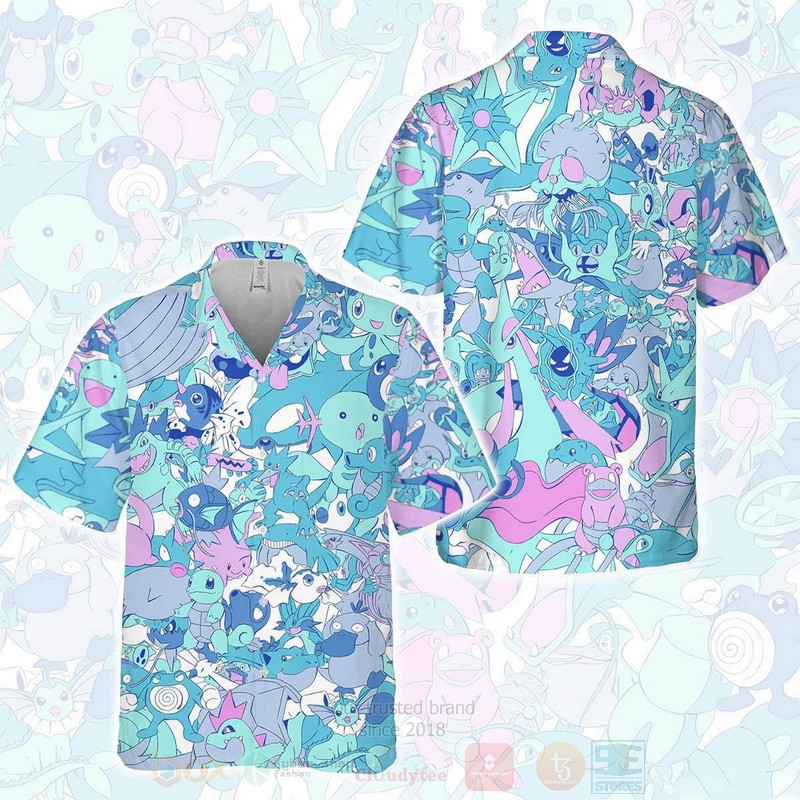 Pokemon Water Type Hawaiian Shirt