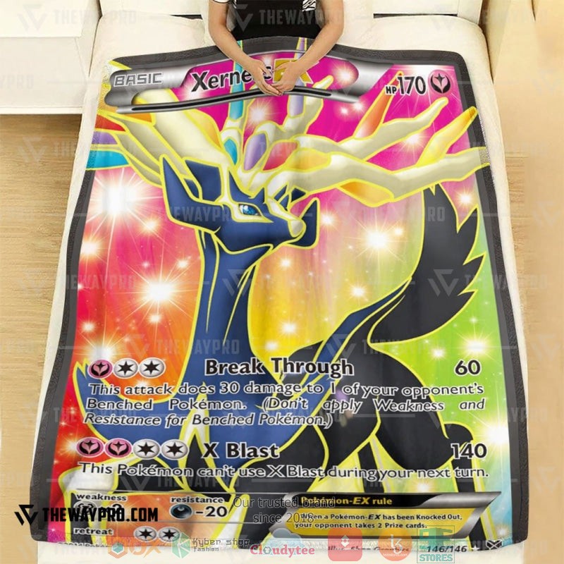 Pokemon Xerneas EX XY Soft Blanket 1
