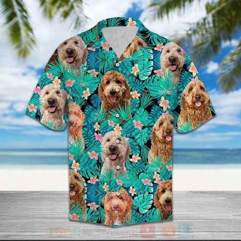 Poodle Dogs Short Sleeve Hawaiian Shirt