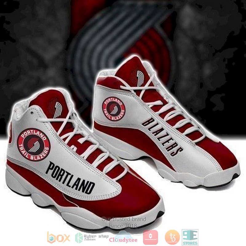 Portland Trail Blazers NCAAF teams football 18 gift Air Jordan 13 Sneaker Shoes