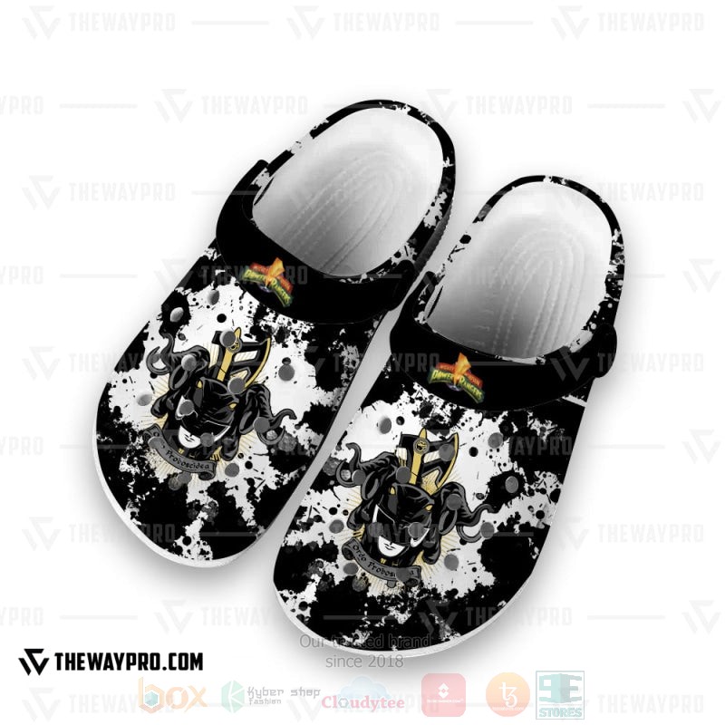 Power Rangers Mighty Morphin Black Ranger Custom Clogs 1