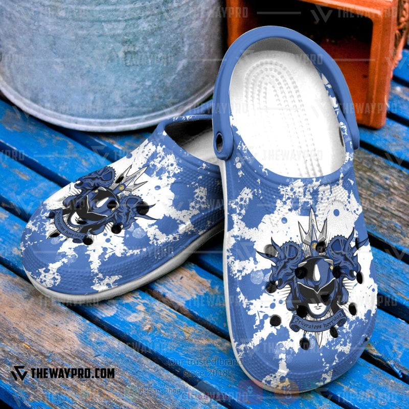 Power Rangers Mighty Morphin Blue Ranger Custom Clogs
